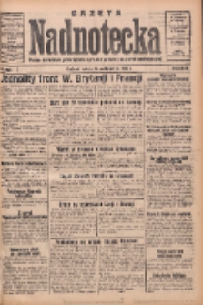 Gazeta Nadnotecka: pismo narodowe poświęcone sprawie polskiej na ziemi nadnoteckiej 1933.10.14 R.13 Nr237