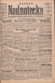 Gazeta Nadnotecka: pismo narodowe poświęcone sprawie polskiej na ziemi nadnoteckiej 1933.10.18 R.13 Nr240