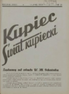 Kupiec-Świat Kupiecki; pisma złączone; oficjalny organ kupiectwa Polski Zachodniej 1939.05.14 R.33 Nr20