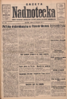 Gazeta Nadnotecka: pismo narodowe poświęcone sprawie polskiej na ziemi nadnoteckiej 1933.11.18 R.13 Nr266