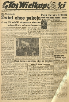 Głos Wielkopolski. 1948.10.12 R.4 nr281 Wyd.AB