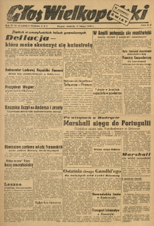 Głos Wielkopolski. 1948.02.15 R.4 nr44 Wyd.ABC