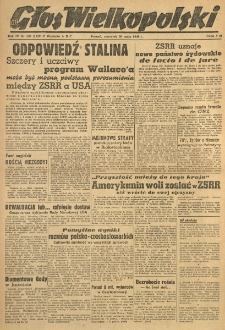 Głos Wielkopolski. 1948.05.20 R.4 nr136 Wyd.ABC