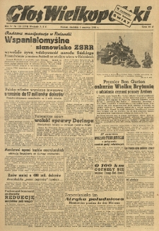 Głos Wielkopolski. 1948.06.06 R.4 nr153 Wyd.ABC