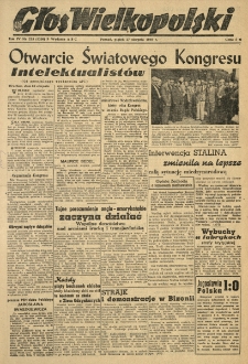 Głos Wielkopolski. 1948.08.27 R.4 nr235 Wyd.ABC