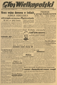 Głos Wielkopolski. 1948.09.15 R.4 nr254 Wyd.ABC