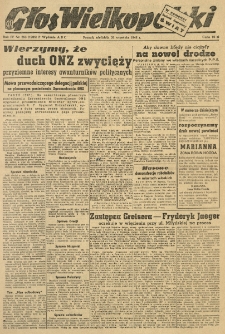 Głos Wielkopolski. 1948.09.26 R.4 nr265 Wyd.ABC