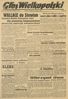 Głos Wielkopolski. 1948.09.30 R.4 nr269 Wyd.ABC
