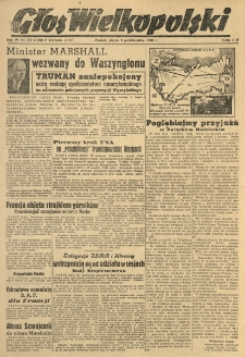 Głos Wielkopolski. 1948.10.08 R.4 nr277 Wyd.ABC