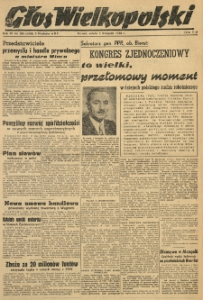 Głos Wielkopolski. 1948.11.06 R.4 nr305 Wyd.ABC