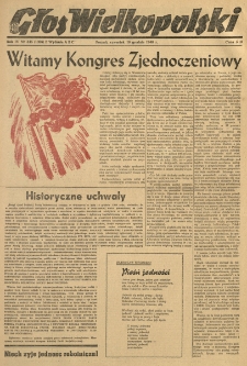 Głos Wielkopolski. 1948.12.16 R.4 nr345 Wyd.ABC