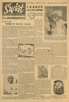Świat. Ilustrowany dodatek tygodniowy Głosu Wielkopolskiego. 1948.01.11 R.3 nr2