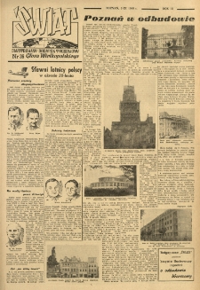 Świat. Ilustrowany dodatek tygodniowy Głosu Wielkopolskiego. 1948.09.05 R.3 nr36