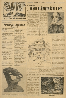 Świat. Ilustrowany dodatek tygodniowy Głosu Wielkopolskiego. 1948.10.24 R.3 nr43