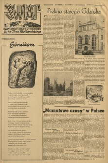 Świat. Ilustrowany dodatek tygodniowy Głosu Wielkopolskiego. 1948.12.05 R.3 nr49