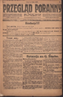 Przegląd Poranny: pismo niezależne i bezpartyjne 1921.05.03 R.1 Nr3
