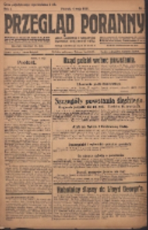 Przegląd Poranny: pismo niezależne i bezpartyjne 1921.05.04 R.1 Nr4
