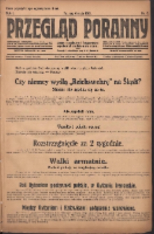Przegląd Poranny: pismo niezależne i bezpartyjne 1921.05.06 R.1 Nr6