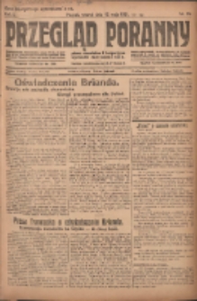 Przegląd Poranny: pismo niezależne i bezpartyjne 1921.05.17 R.1 Nr16