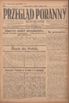 Przegląd Poranny: pismo niezależne i bezpartyjne 1921.06.07 R.1 Nr37