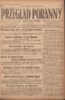 Przegląd Poranny: pismo niezależne i bezpartyjne 1921.06.09 R.1 Nr39