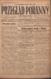 Przegląd Poranny: pismo niezależne i bezpartyjne 1921.06.13 R.1 Nr43