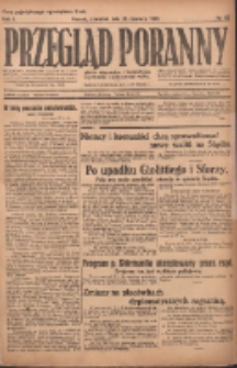 Przegląd Poranny: pismo niezależne i bezpartyjne 1921.06.30 R.1 Nr60