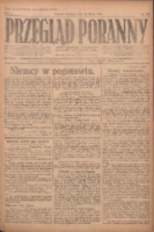 Przegląd Poranny: pismo niezależne i bezpartyjne 1921.07.12 R.1 Nr72