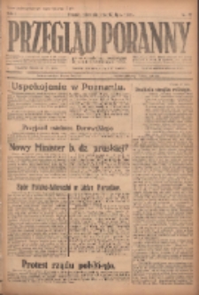 Przegląd Poranny: pismo niezależne i bezpartyjne 1921.07.17 R.1 Nr77
