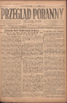 Przegląd Poranny: pismo niezależne i bezpartyjne 1921.07.18 R.1 Nr78