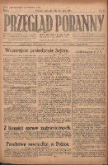 Przegląd Poranny: pismo niezależne i bezpartyjne 1921.07.31 R.1 Nr91