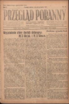Przegląd Poranny: pismo niezależne i bezpartyjne 1921.08.20 R.1 Nr111