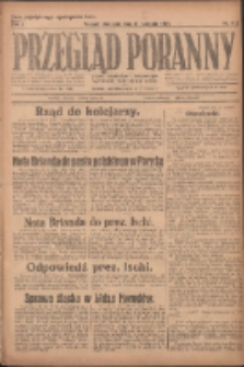 Przegląd Poranny: pismo niezależne i bezpartyjne 1921.08.21 R.1 Nr112