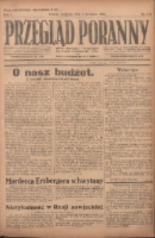 Przegląd Poranny: pismo niezależne i bezpartyjne 1921.09.01 R.1 Nr123