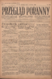 Przegląd Poranny: pismo niezależne i bezpartyjne 1921.09.11 R.1 Nr133