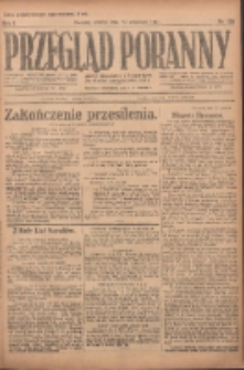 Przegląd Poranny: pismo niezależne i bezpartyjne 1921.09.17 R.1 Nr139