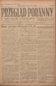 Przegląd Poranny: pismo niezależne i bezpartyjne 1921.09.21 R.1 Nr143