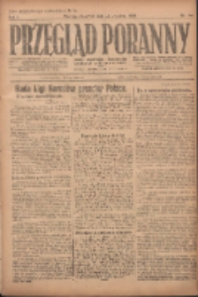 Przegląd Poranny: pismo niezależne i bezpartyjne 1921.09.22 R.1 Nr144