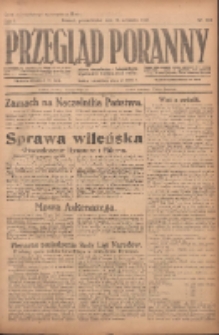 Przegląd Poranny: pismo niezależne i bezpartyjne 1921.09.26 R.1 Nr148