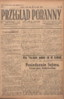 Przegląd Poranny: pismo niezależne i bezpartyjne 1921.09.28 R.1 Nr150