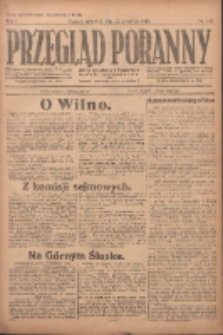 Przegląd Poranny: pismo niezależne i bezpartyjne 1921.09.29 R.1 Nr151