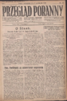 Przegląd Poranny: pismo niezależne i bezpartyjne 1921.10.03 R.1 Nr155
