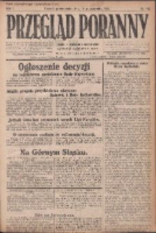 Przegląd Poranny: pismo niezależne i bezpartyjne 1921.10.10 R.1 Nr162