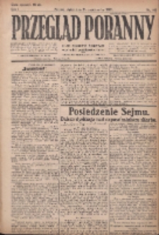 Przegląd Poranny: pismo niezależne i bezpartyjne 1921.10.14 R.1 Nr166