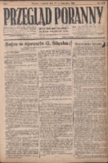 Przegląd Poranny: pismo niezależne i bezpartyjne 1921.10.27 R.1 Nr179