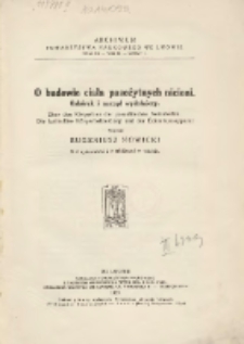 O budowie ciała pasożytnych nicieni : osk&oacute;rek i narząd wydalniczy = &Uuml;ber den K&ouml;rperbau der parasitischen Nematoden : die kutikul&auml;re K&ouml;rperbekleidung und Exkretionsapparat : z 5 rysunkami i 3 tablicami w tekście