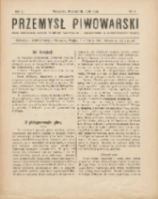 Przemysł Piwowarski : organ Centr. Związku Przemysłu Piwowarskiego i Słodowniczego w Rzeczypospolit. Polskiej 1925.10 R.3 Nr4
