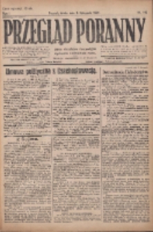 Przegląd Poranny: pismo niezależne i bezpartyjne 1921.11.09 R.1 Nr192