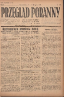 Przegląd Poranny: pismo niezależne i bezpartyjne 1921.11.15 R.1 Nr198