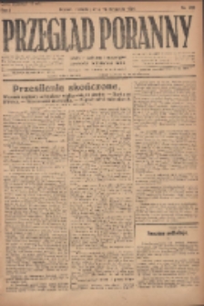 Przegląd Poranny: pismo niezależne i bezpartyjne 1921.11.17 R.1 Nr200